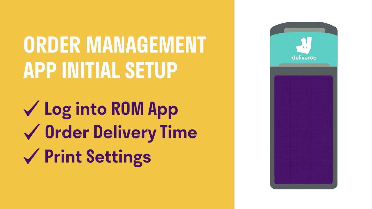 Initial Order Management App Setup (Delivery by Partners) | 戶戶送 DeliverooHK
