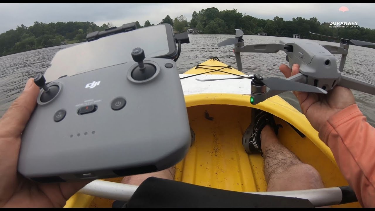 Flying Drone from Kayak
