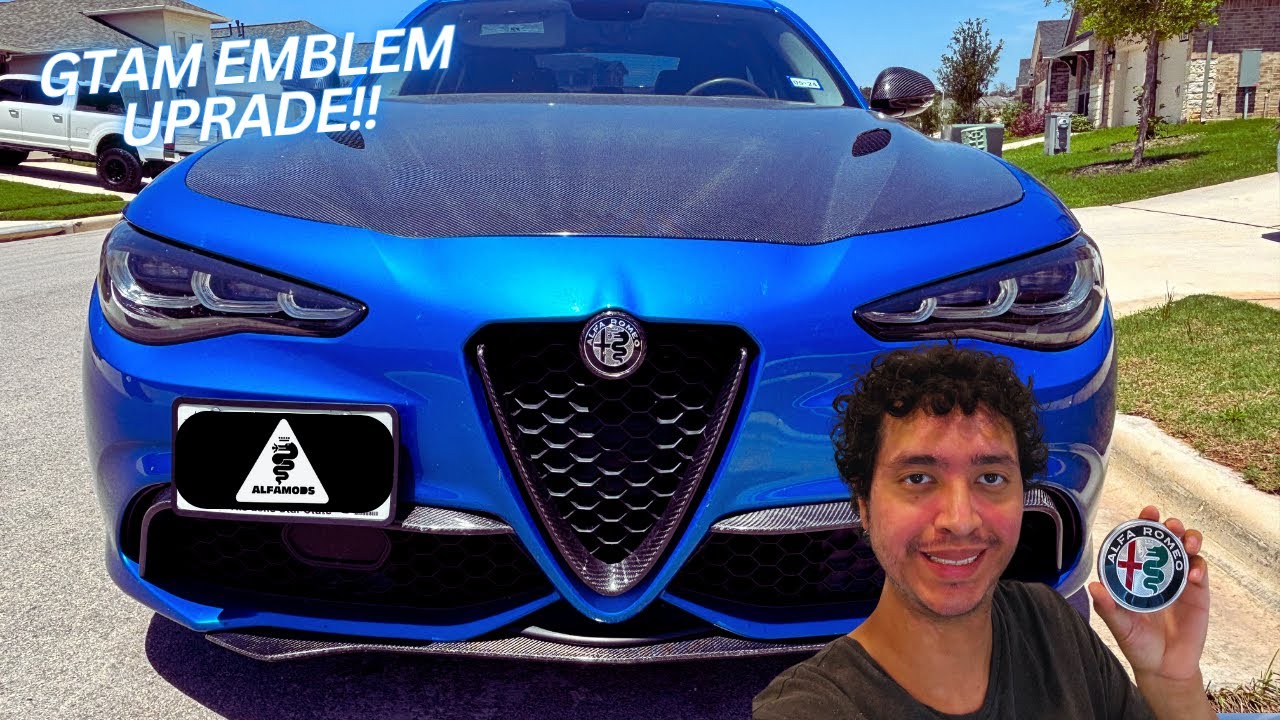 Самый простой апгрейд GTAM! Эмблемы GTAM для Alfa Romeo Giulia!