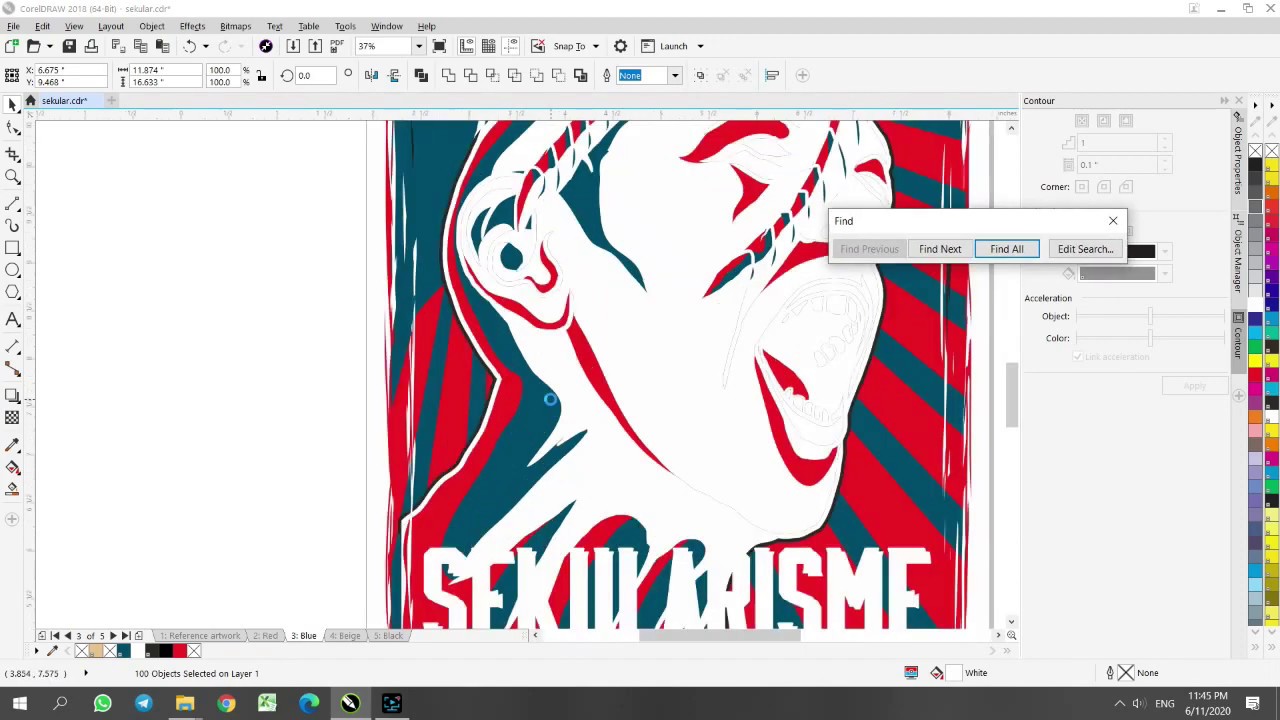 Color separation Tutorial using COREL DRAW 2018