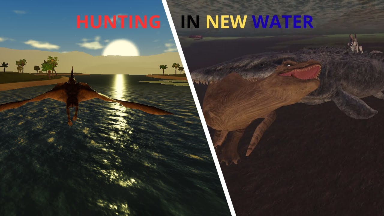 Roblox Dinosaur life hunting in new water as 
