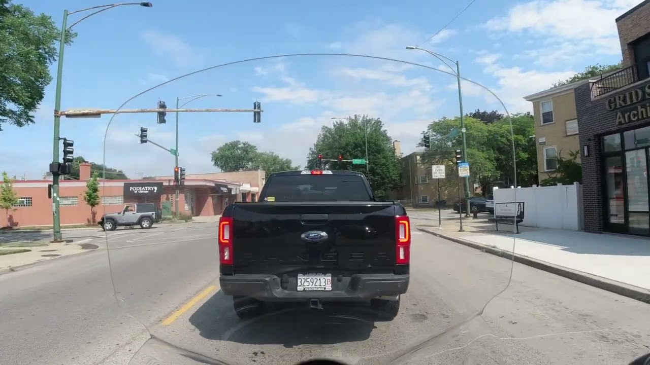 Ride E Higgins Road from Busse Woods Part 3