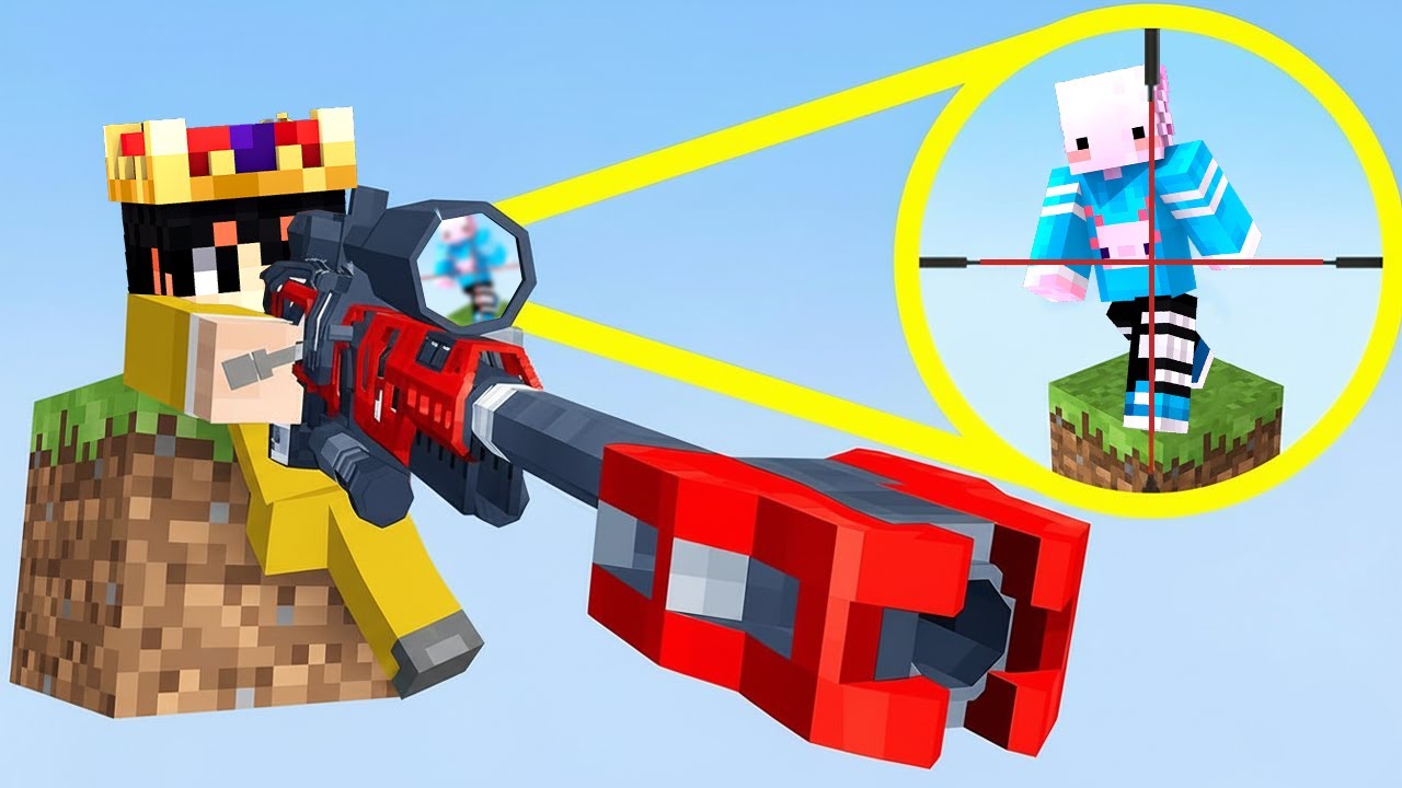 TEK BLOK SİLAH BLOK! - Minecraft