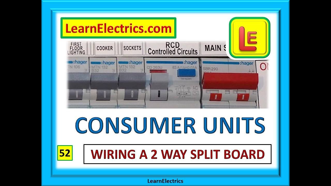 2 WAY SPLIT LOAD CONSUMER UNIT and HOW TO INSTALL AND WIRE IT