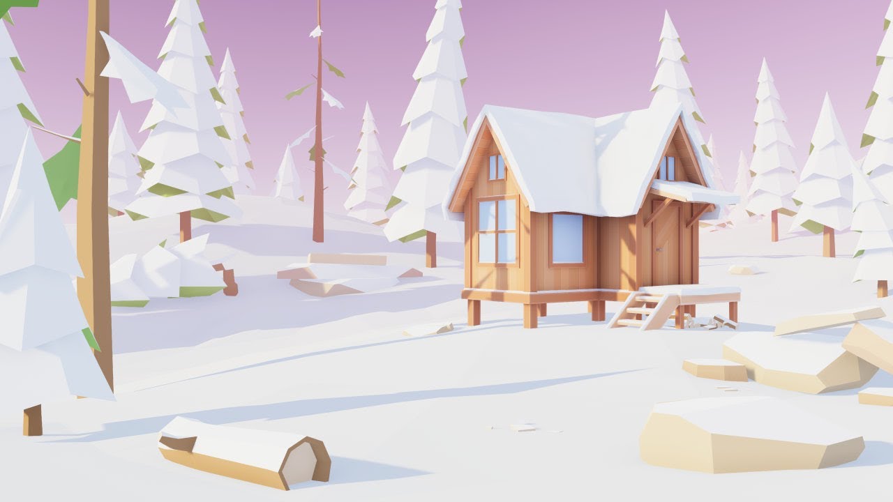 Unity Timelapse - Low Poly Winter
