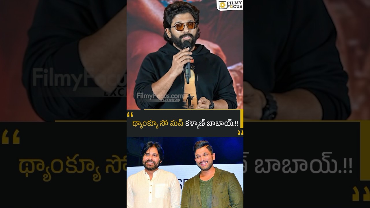 Allu Arjun about Pawan Kalyan | Pushpa2 The Rule