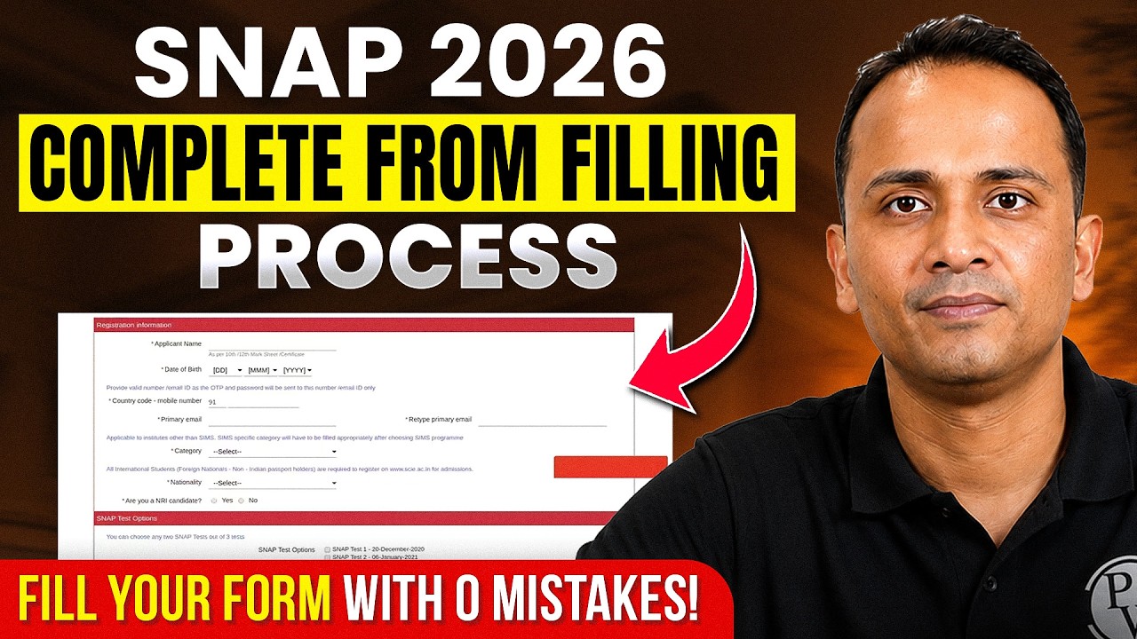 SNAP 2026 Form Filling Process | Step-by-Step Registration Guide + Fees, Attempts & Colleges