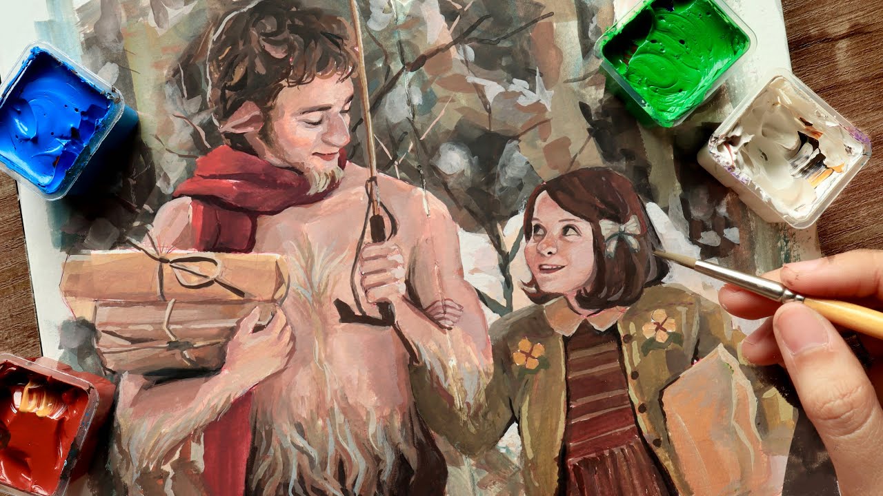Painting over my open sketches #15 | The Lion, the Witch and the Wardrobe