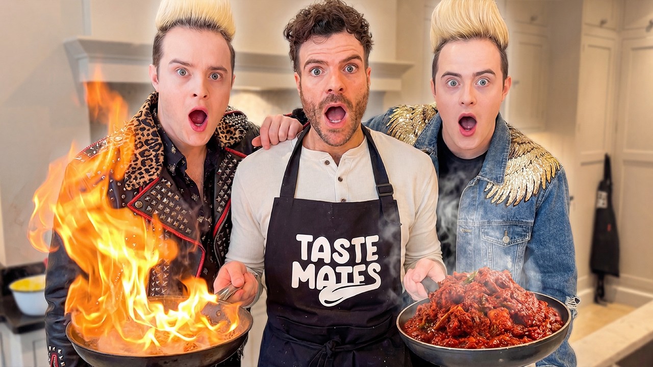 Jedward DISGUSTED By Jordan North's Cooking! | Surprise Dinner Party