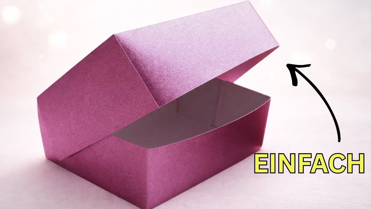 Сделайте коробку из бумаги DINA 4 – Простые инструкции по изготовлению оригами-коробки