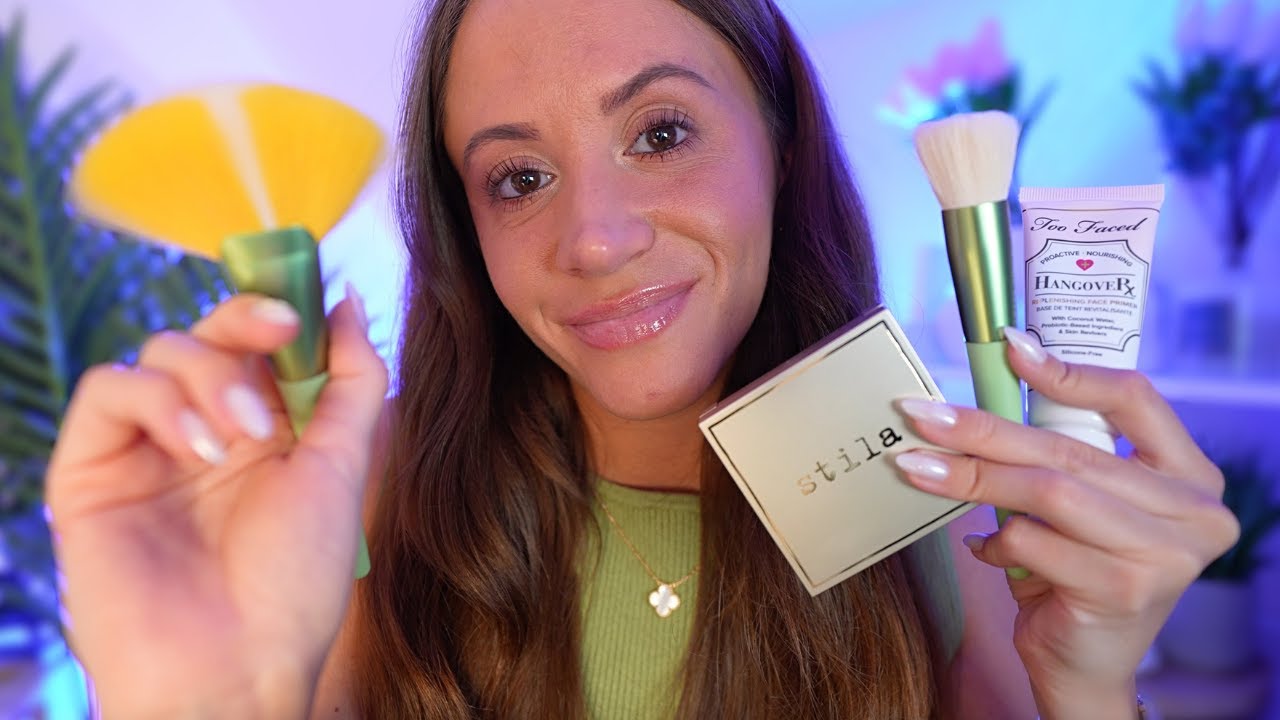 ASMR Doing Your Summer Glam Makeup 💄 Personal Attention & Makeup