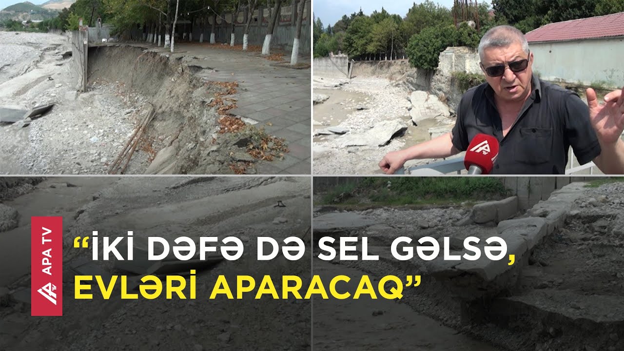 Ağsu çayında sululuğun artması bir sıra fəsadlara səbəb oldu - APA TV