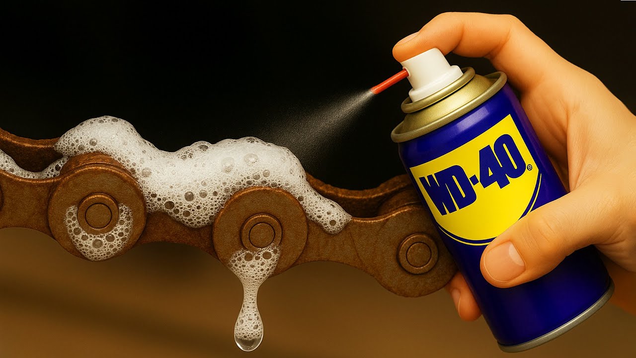 Никто этого не знает! Побрызгайте WD-40 на велосипедную цепь, и результат вас поразит! Лайфхаки изо