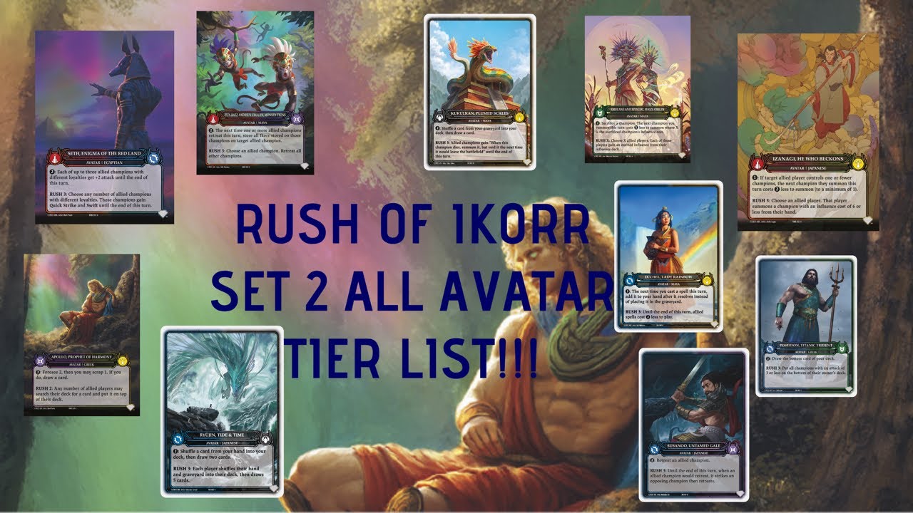 RUSH OF IKORR SET 2 AVATAR RANKING TIER LIST JAN 2026!!!