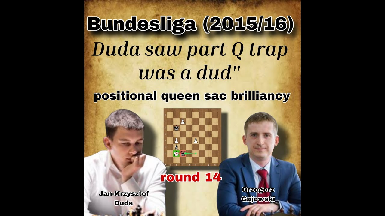 Jan-Krzysztof Duda vs Grzegorz Gajewski | round 14 | Bundesliga (2015/16)