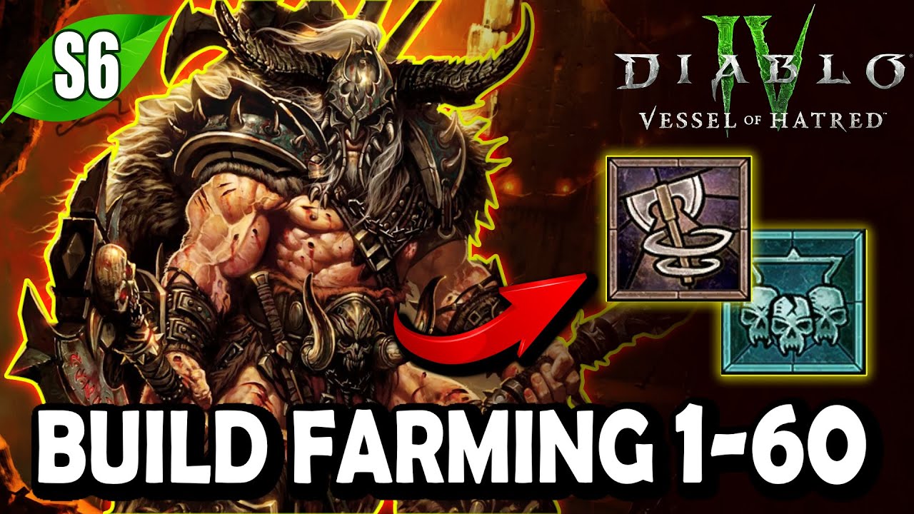 ✅BUILD DE BARBARO 1-60 para farmear el endgame Diablo 4 Temporada 6