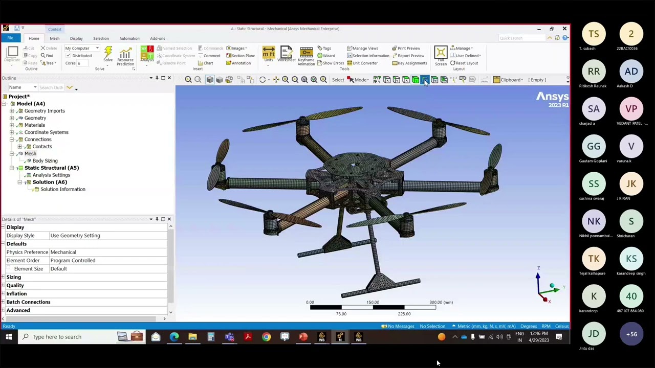 FEM part 1 | SAE INDIA | 2023 | ANSYS