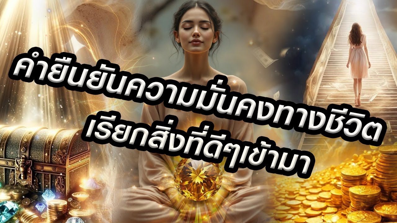 🎧คำยืนยันความมั่นคงอย่างมีสติ เรียกความมั่งคั่ง (ทางการเงิน) และเผื่อแผ่แก่ผู้อื่น  ขอบคุณๆๆ