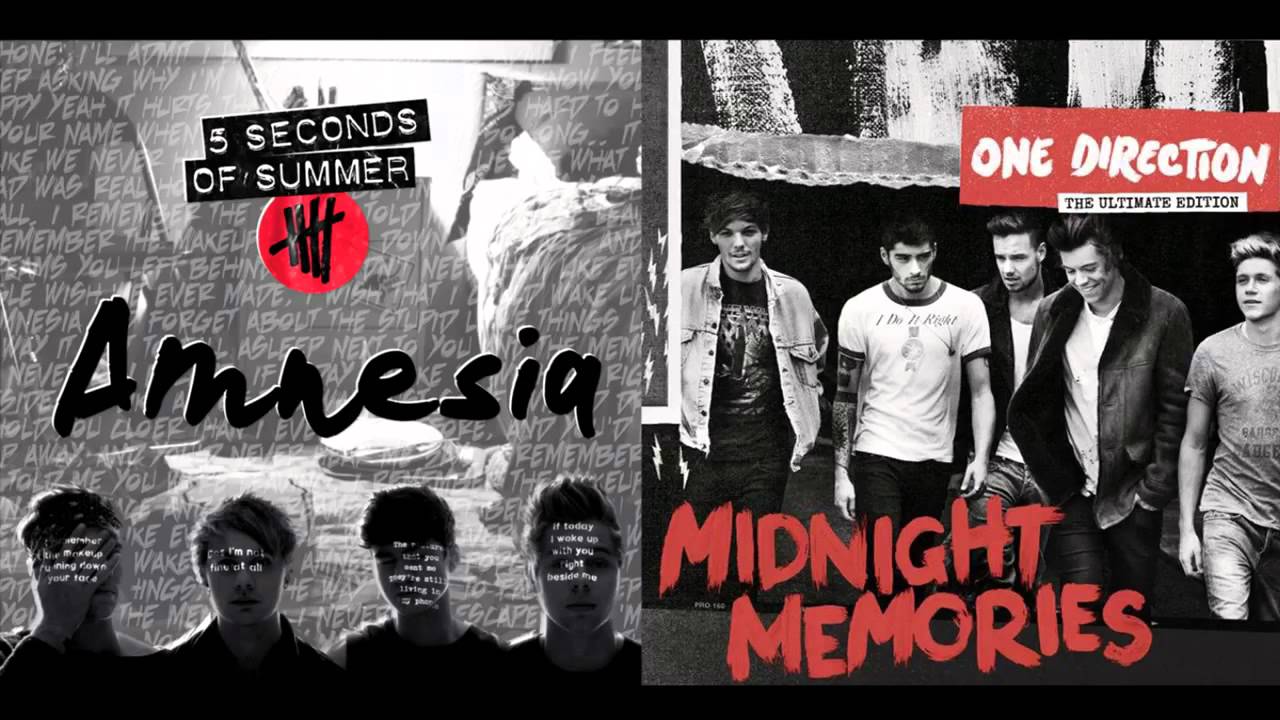 Amnesia - Half a Heart _ 5 Seconds Of Summer & One Direction (Mashup)