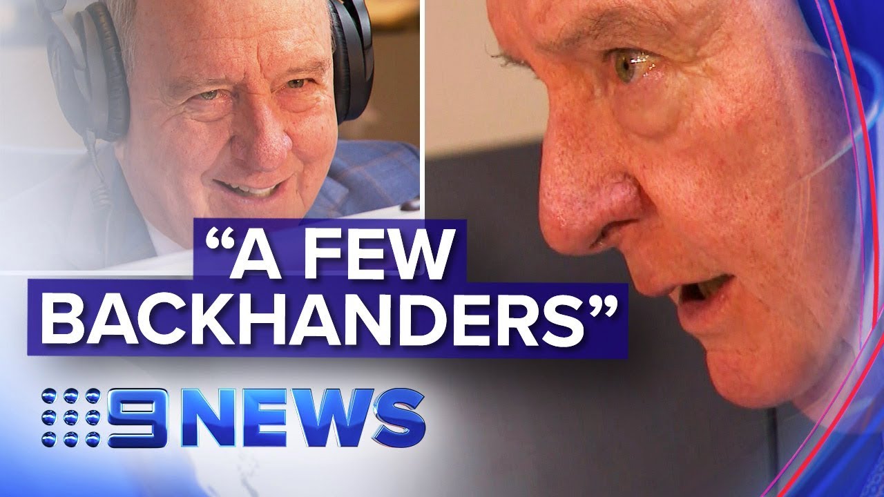 Broadcaster Alan Jones denies problem with women after Adern comments | Nine News Australia