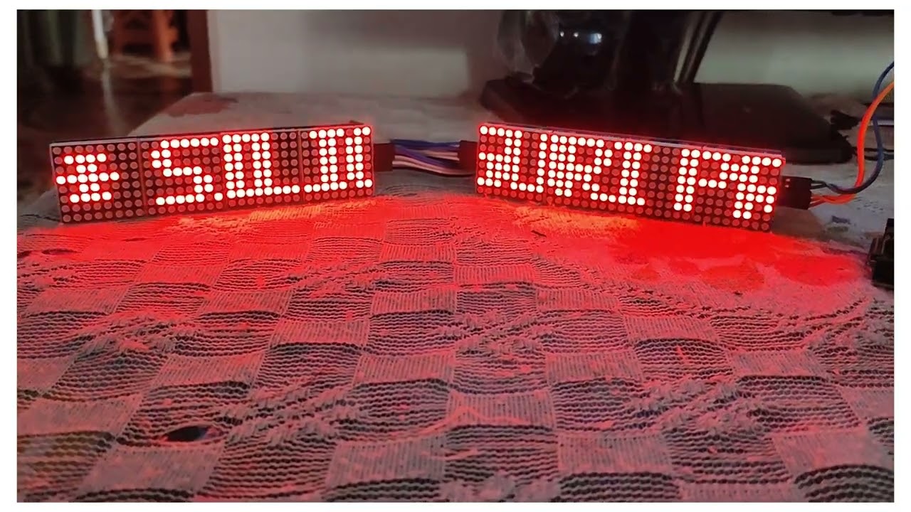 Name display in dot matrix #dotmatrix #arduinoproject #namedisplay #dotmatrixdisplay