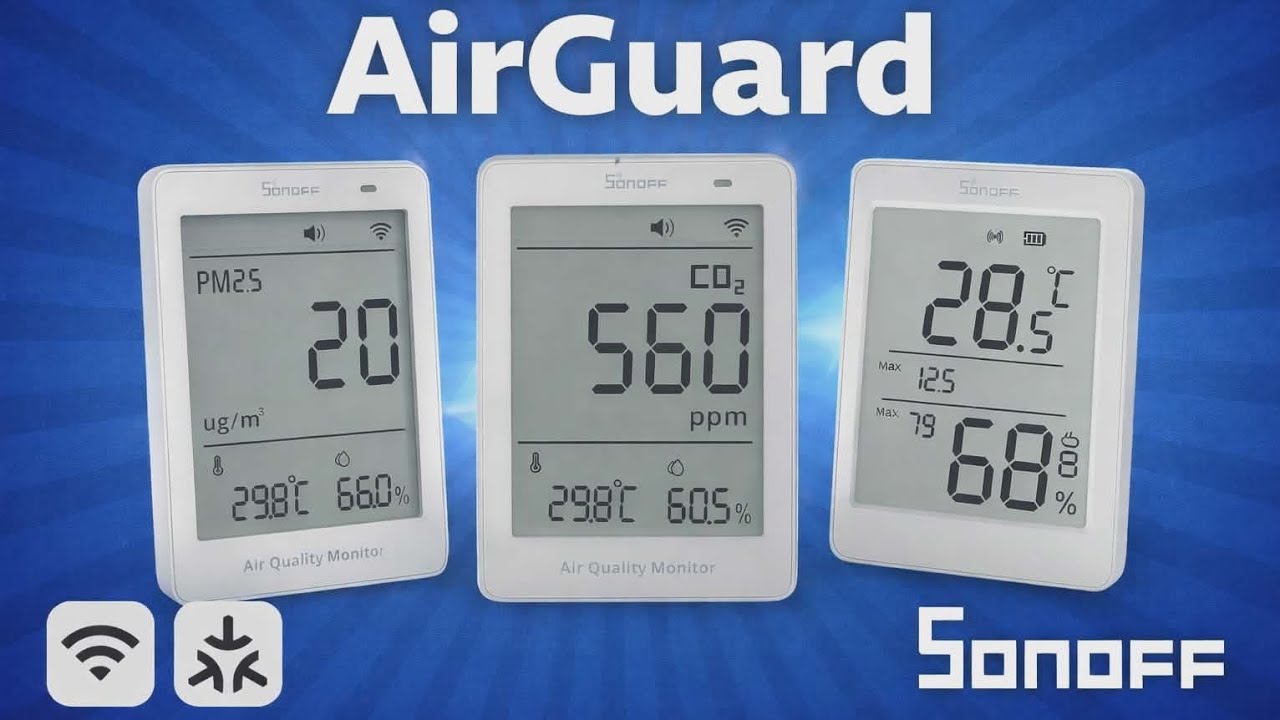 Sonoff AirGuard : la gamme intelligente pour surveiller la qualité de l’air