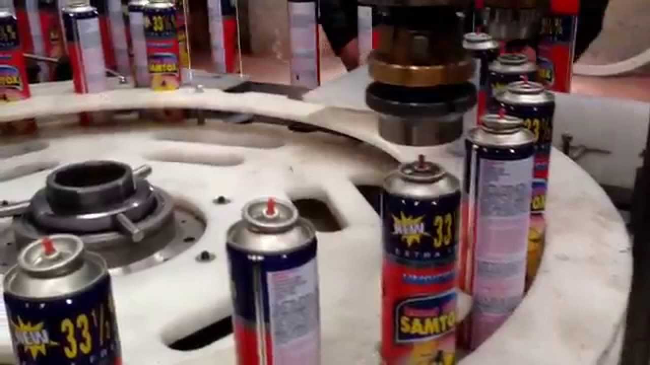 Full automatic Aerosol fıllıng machıne Tam Otomatik aerosol dolum makinasi aerosolmakina.com