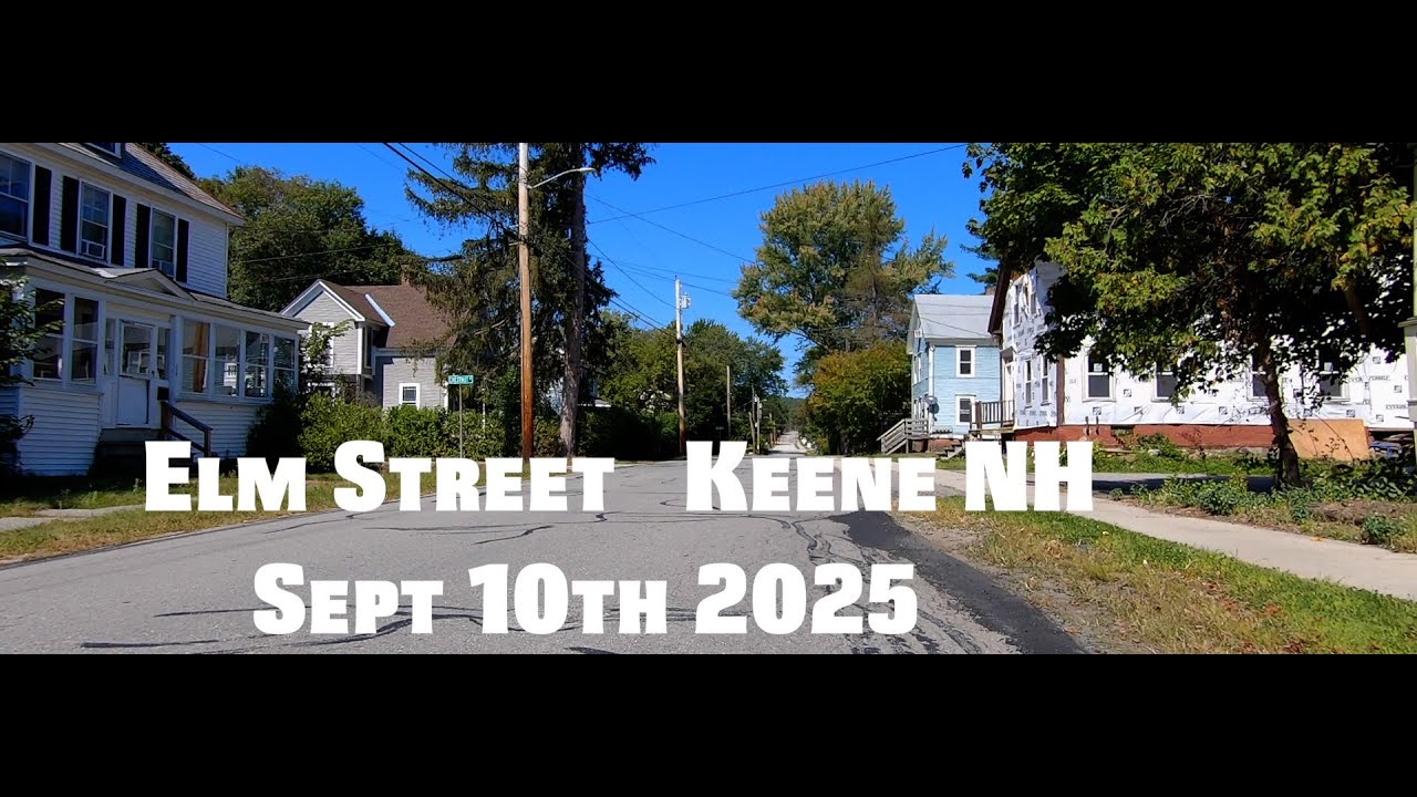 Keene NH Elm St bike ride.