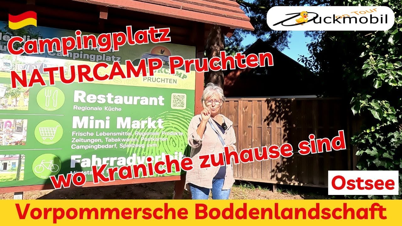 Campingplatz Naturcamp Pruchten - direkt am Bodden und den Kranichen