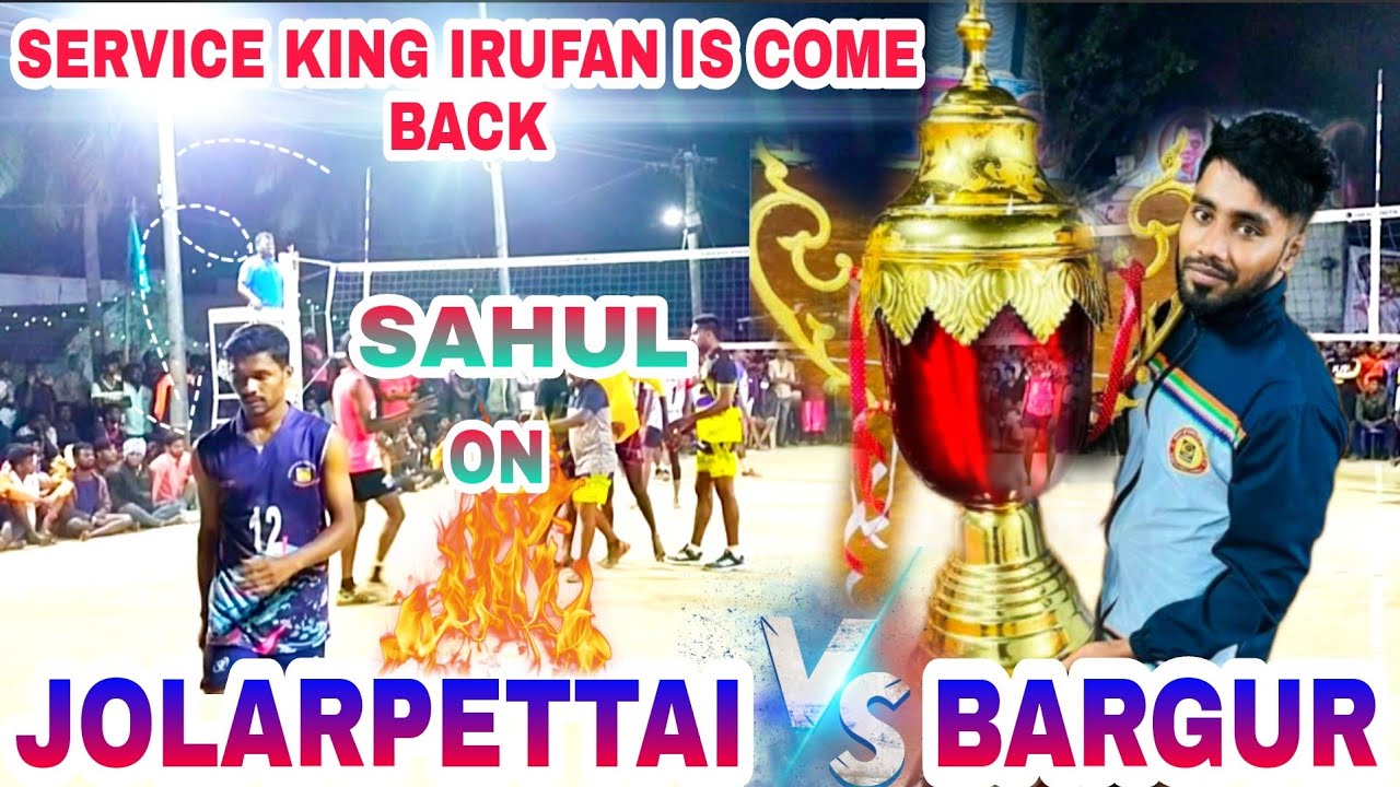 2nd QUARTER FINALS 😈 BARGUR YOKESH VS JOLARPETTAI JVC 🔥🏐🔥 @SaiSports... #volley #match #tirupattur