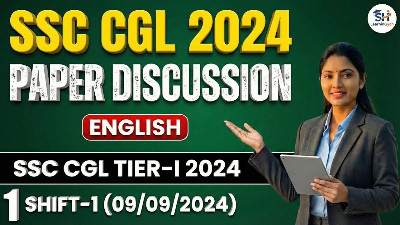 SSC CGL 2024 Tier-1 | English Paper Solution | 9th Sept (Shift 1) | Complete Analysis-1