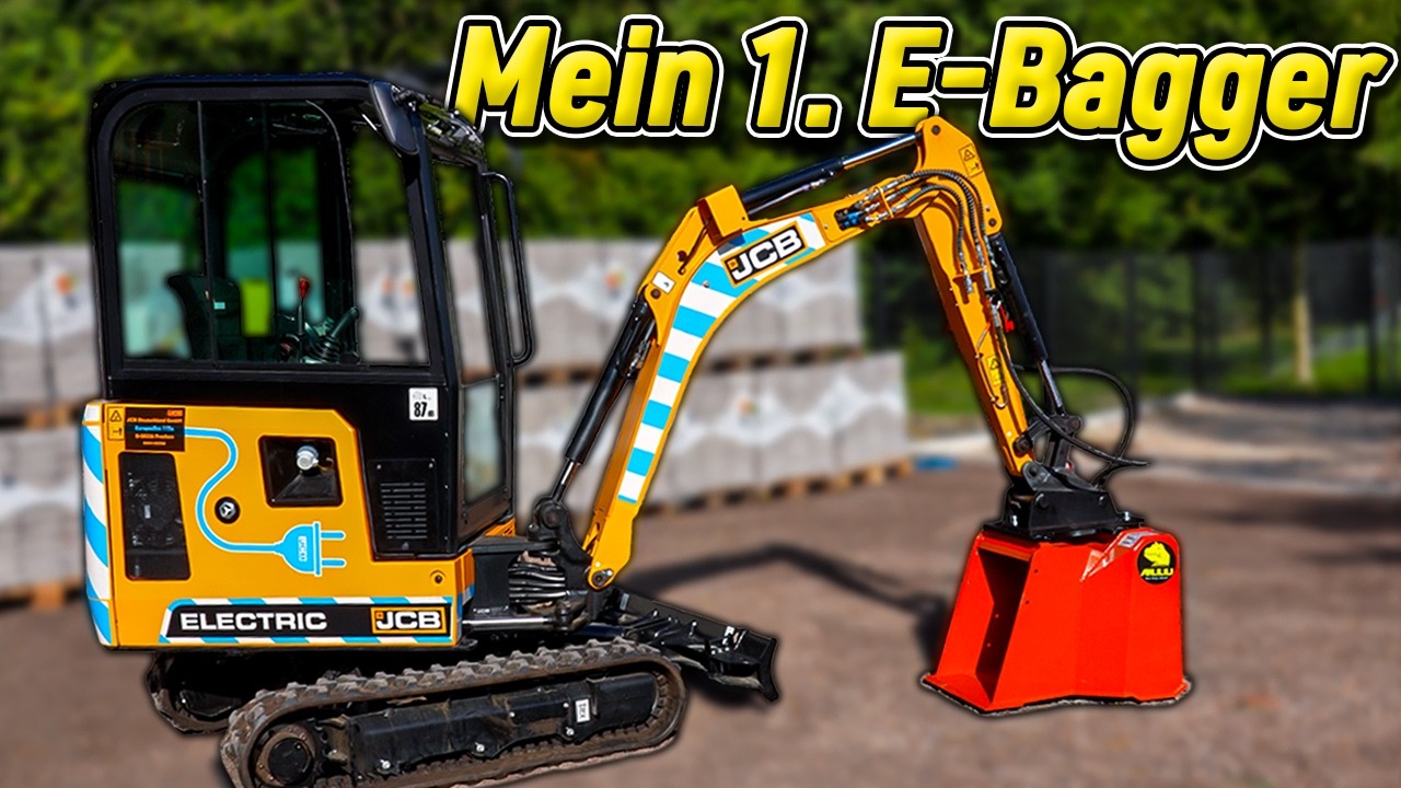 Mein erster Elektro Bagger! Ich hole meinen JCB E-Minibagger ab