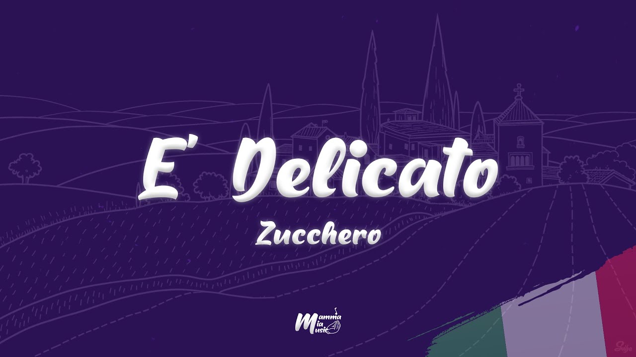 Zucchero - E' Delicato (Testo / Lyrics)