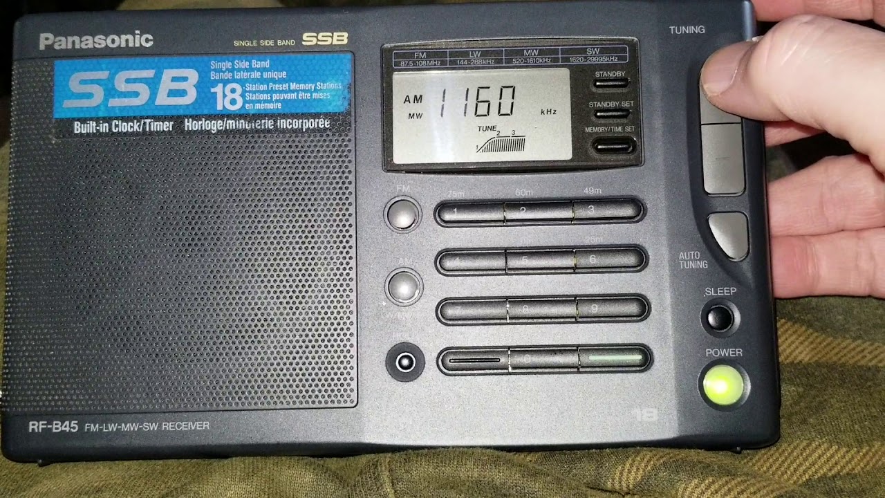 Panasonic RF-B45  day time  MW Band Scan