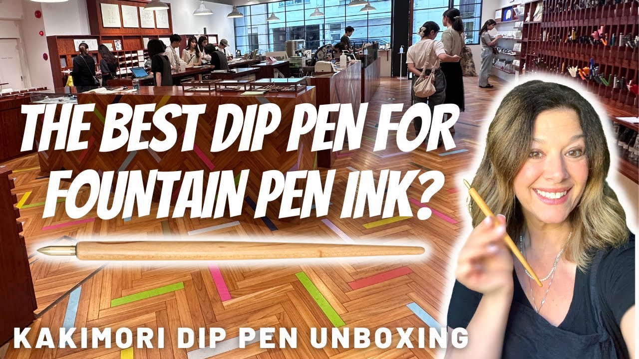 I visited the Kakimori Pen Shop in Japan!  Brass Nib Dip Pen Unboxing & more! Custom Notebook!