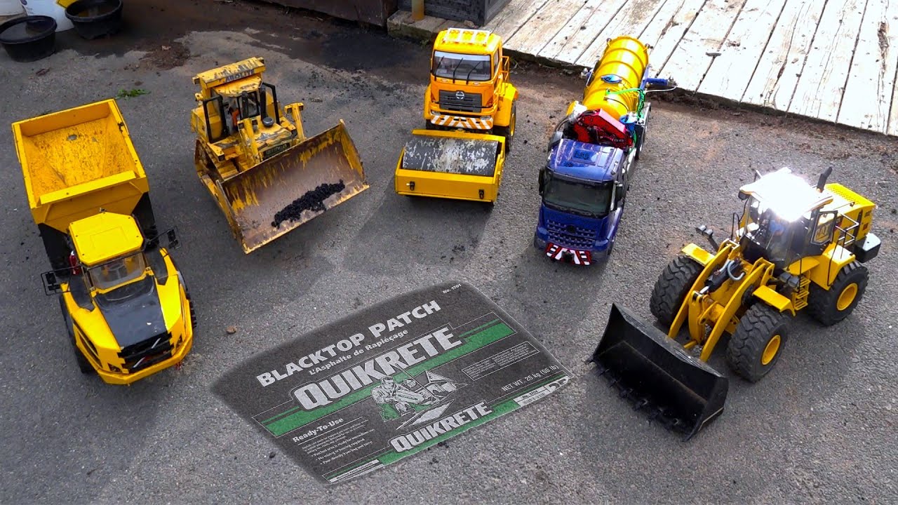 Asphalt Repair Crew - More Fun than a Shovel : QUIKRETE Blacktop Patch | RC ADVENTURES
