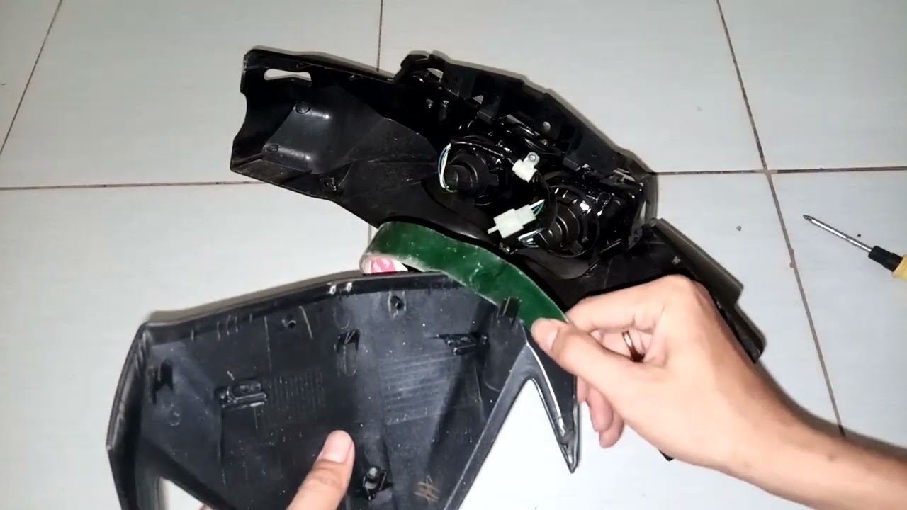 CARA MENGATASI BATOK LAMPU GETAR SUPRA X 125 INJEKSI (COVER HANDLE) || CIPTANING CHANNEL