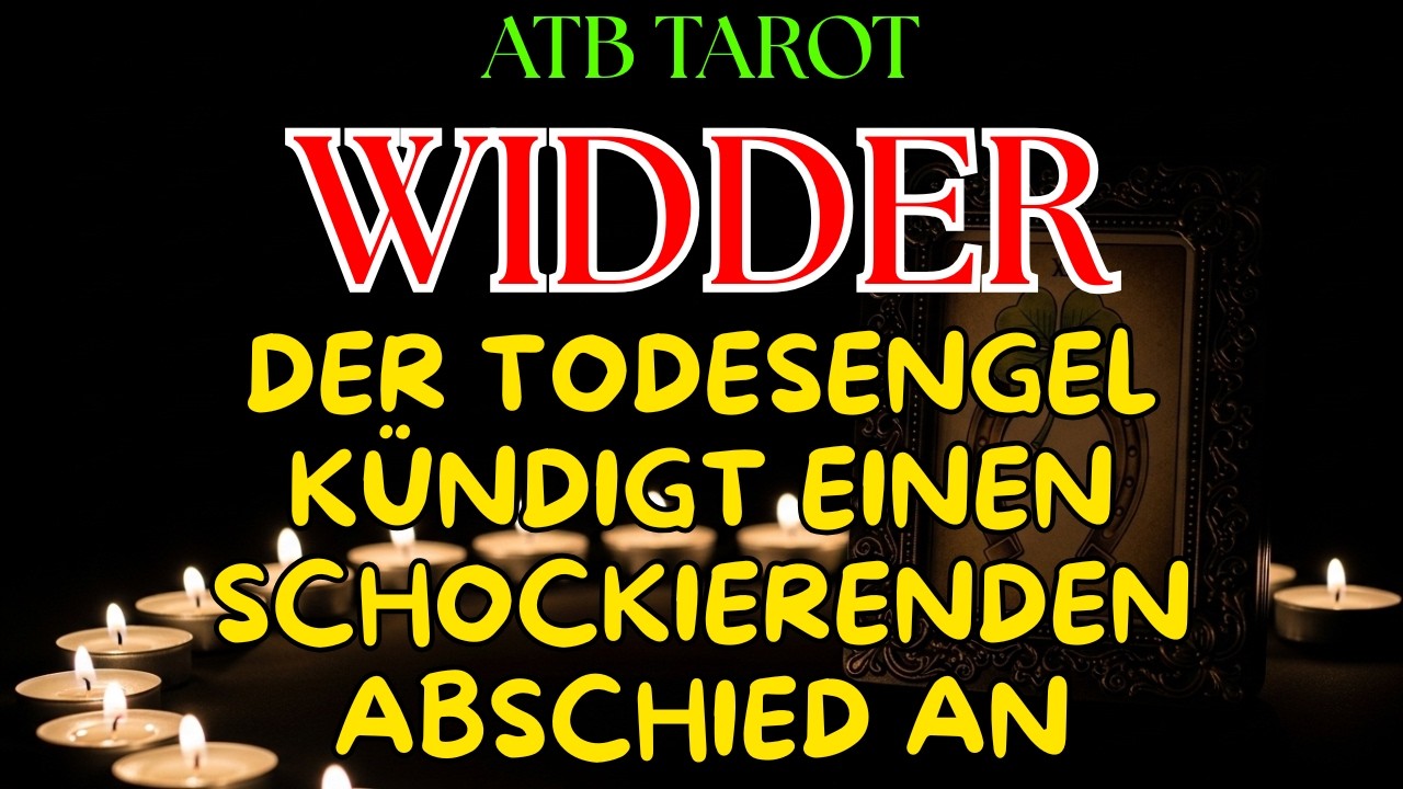 WIDDER: Jemand wird dir Geld hinterlassen 🙏 zwei Personen werden darum streiten