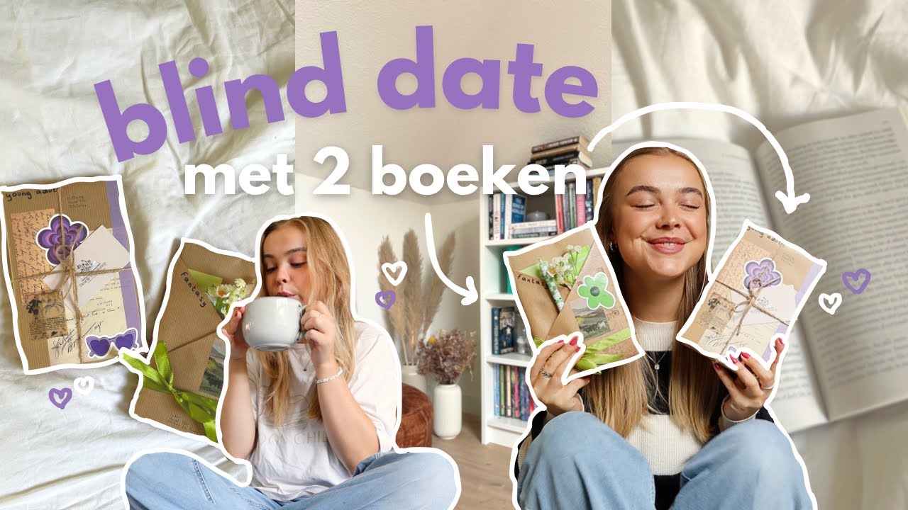 op blind date met twee boeken 💜📦(een YA en een fantasy lezen) | leesvlog