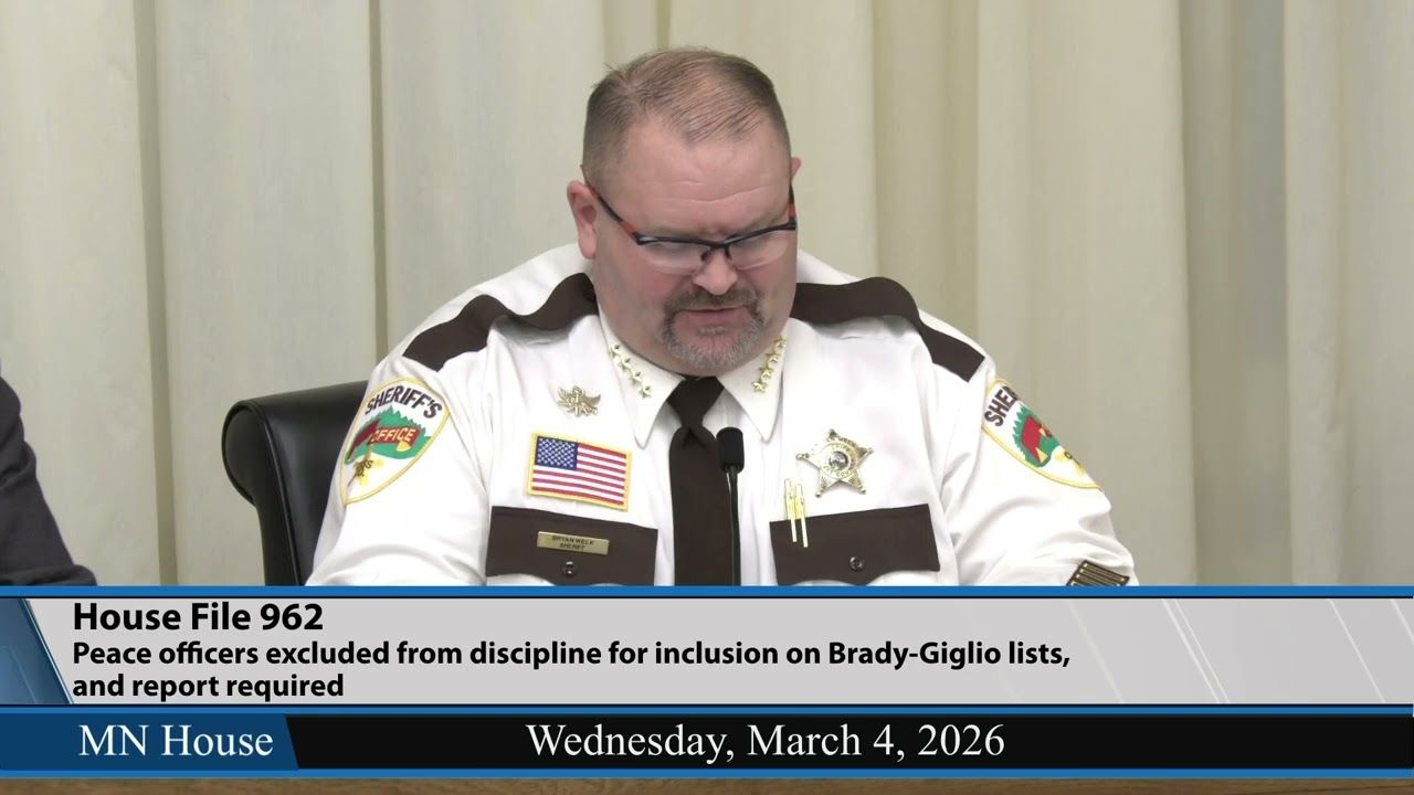 Peace officer discipline 3/4/26