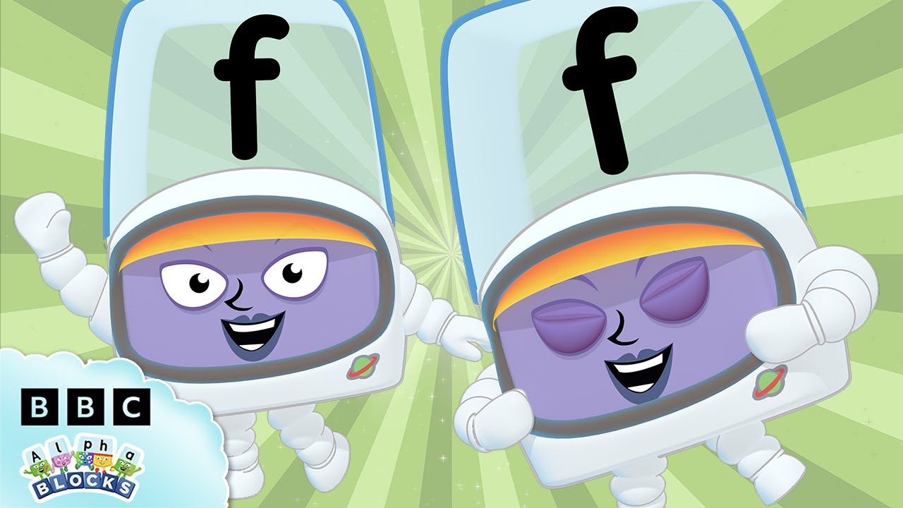 🧑‍🚀 Fantastic Alphablock F | Letter of the Week | Learn to Spell | @officialalphablocks