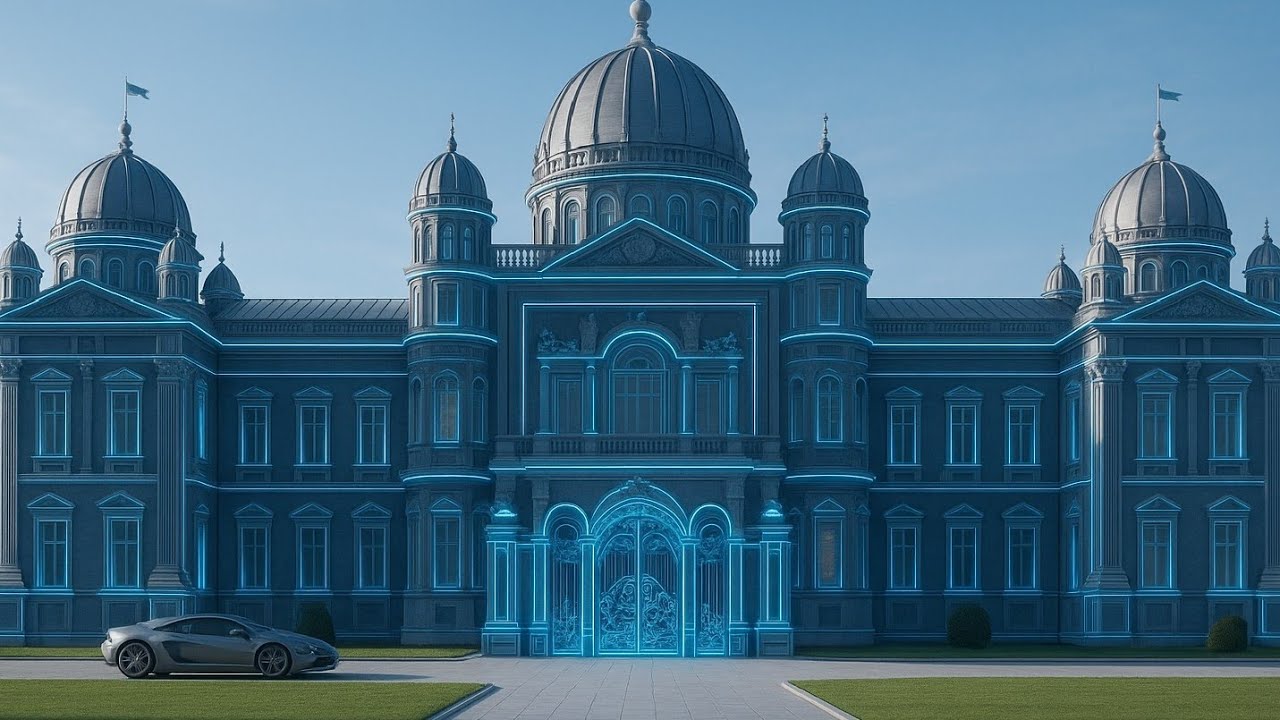 A Palace Bathed in Sunset Gold | White & Rose Gold Royal Tour