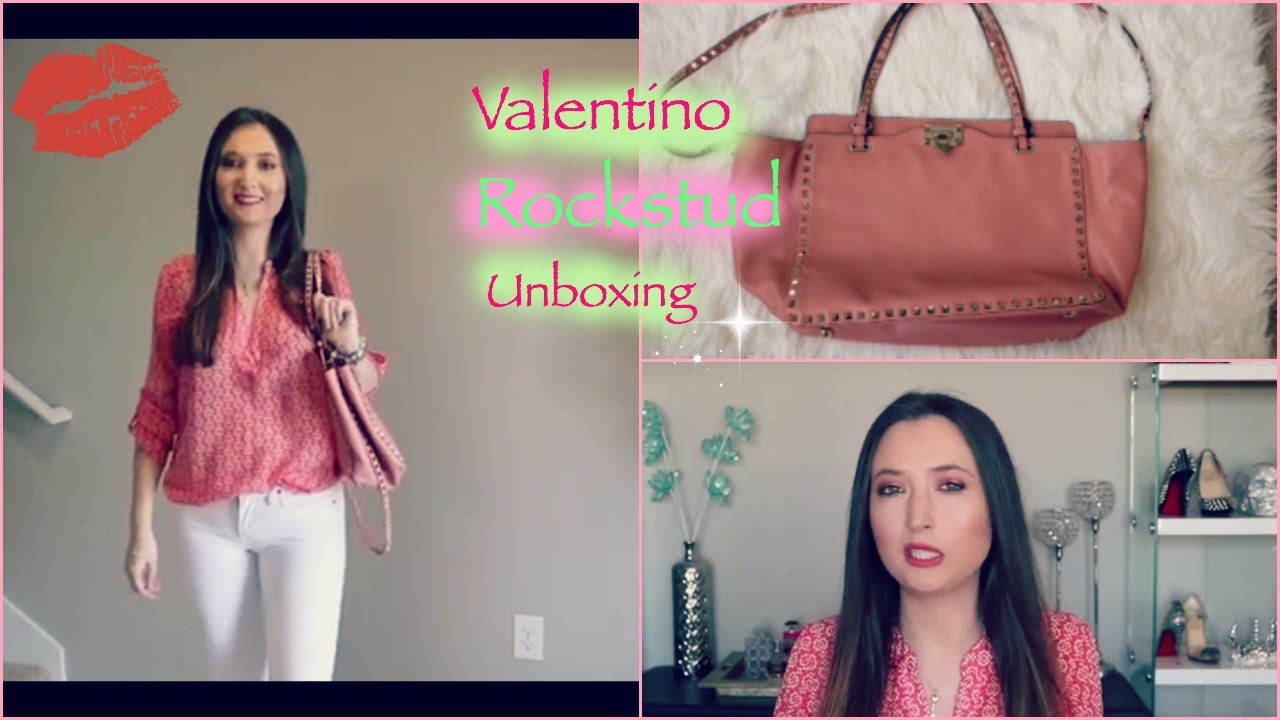 Valentino Unboxing| Valentino Rockstud Medium Tote