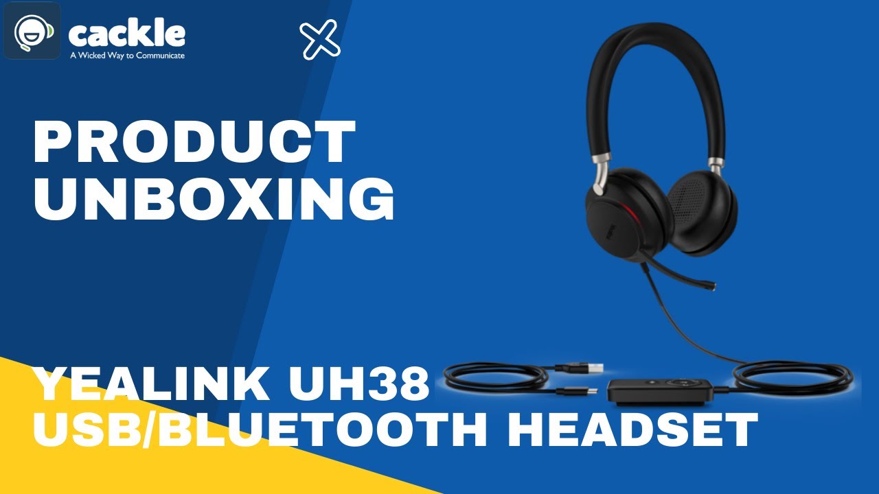 Yealink UH38 USB / Bluetooth Headset Unboxing