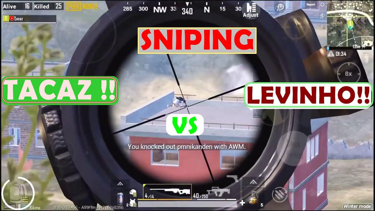 LEVINHO VS TACAZ | SNIPING | WHO IS BEST | PUBG MOBILE