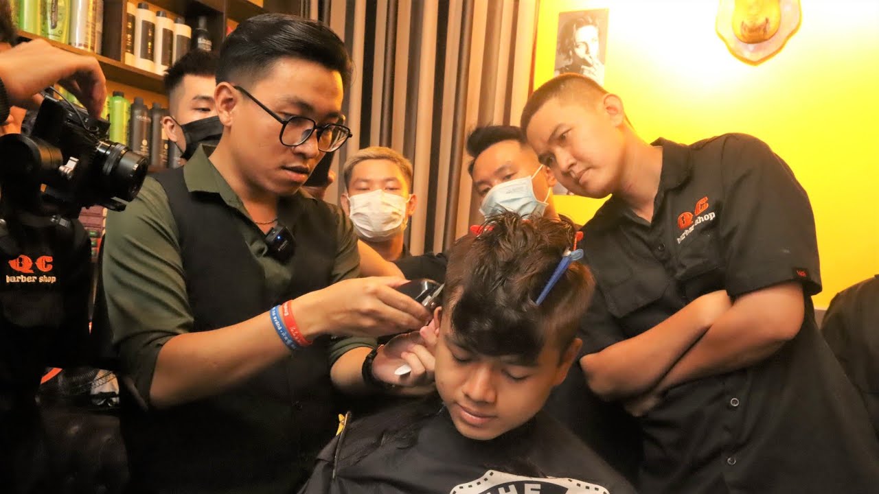 Hướng dẫn cắt tạo kiểu tóc nam đẹp và trẻ trung | QC BARBER SHOP