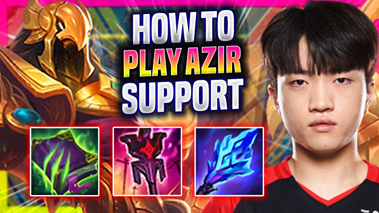 LEARN HOW TO PLAY AZIR SUPPORT LIKE A PRO! - T1 Keria Plays Azir Support vs Rakan! | Preseason 2023