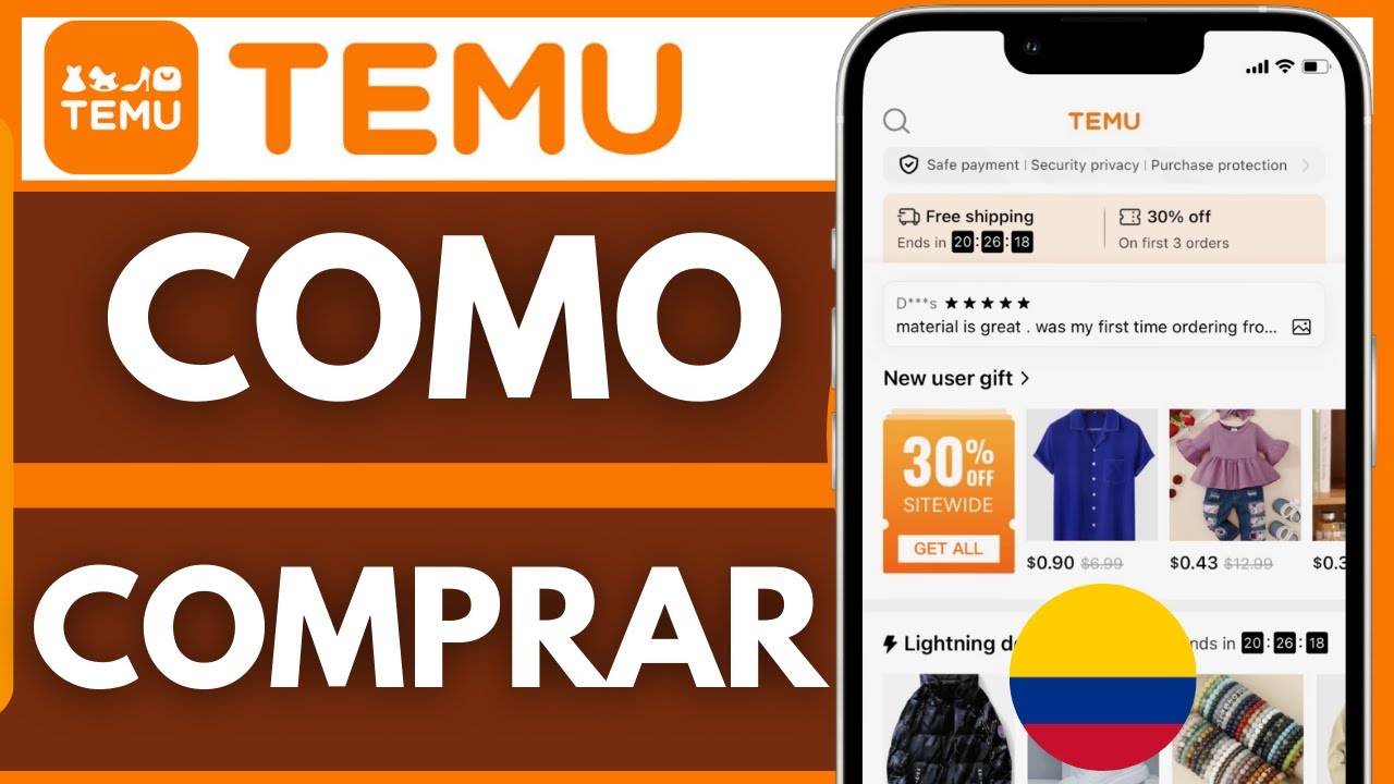 Como COMPRAR en Temu desde COLOMBIA (Paso a Paso)