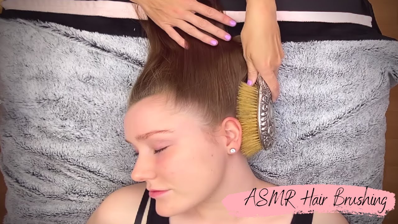 ASMR Hair Brushing with Antique Brushes