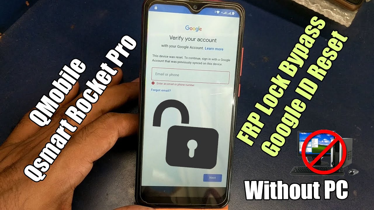 Qmobile QSmart Rocket Pro FRP Bypass Without PC | Google ID Remove